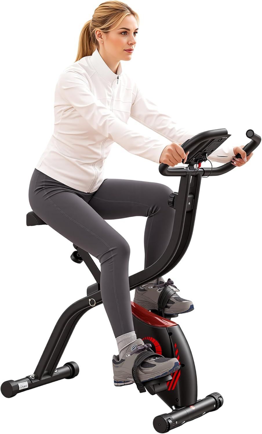 Heimtrainer – mit Kissen, klappbar, 120 kg, 16 Stufen