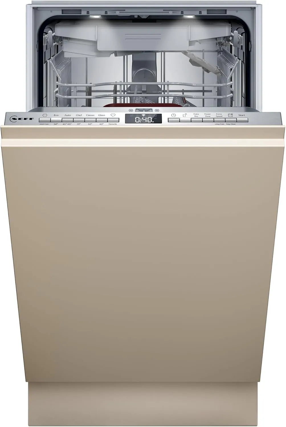 NEFF S855EMx34E Geschirrspüler, 45 cm, Slim-Format, vollintegriert, NEFF N 50 Smarter Vollintegrierter Geschirrspüler 45 cm S855EMx34E