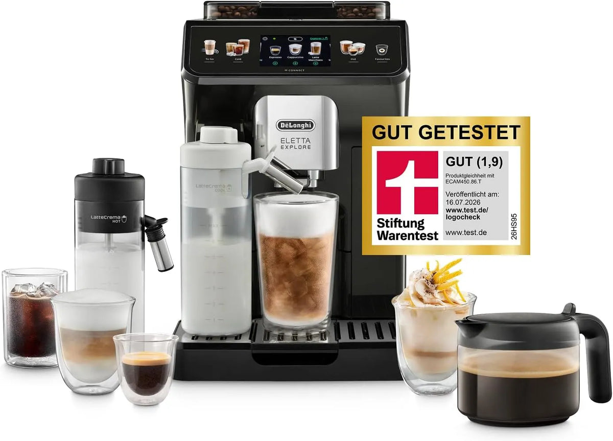 De'Longhi ECAM452.67.G Kaffeevollautomat, De'Longhi Eletta Explore ECAM452.67.G Kaffeevollautomat Dunkelgrau