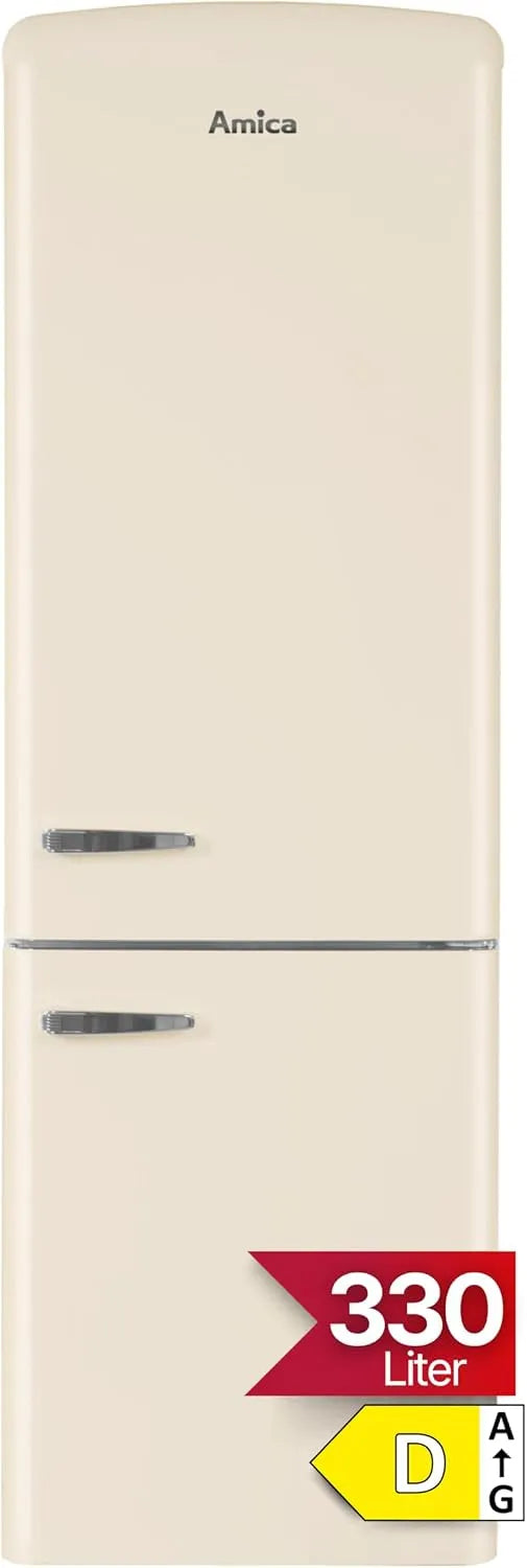 Amica Kühl-Gefrierkombination, 330 L, 199 x 60 x 72, 5 cm, Kühlschrank mit Gefrierfach