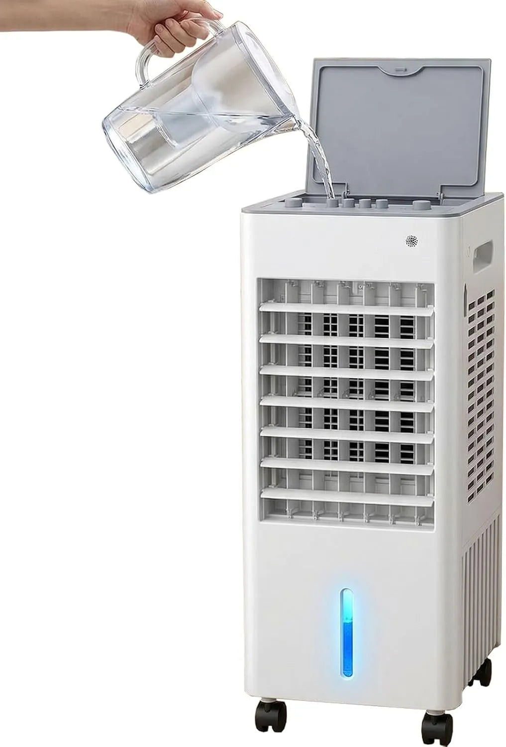 Klimaanlage, 5 L, 300 m3/h, Mobile Klimaanlage mit 5 L Tank und 300 M3/h Luftdurchsatz