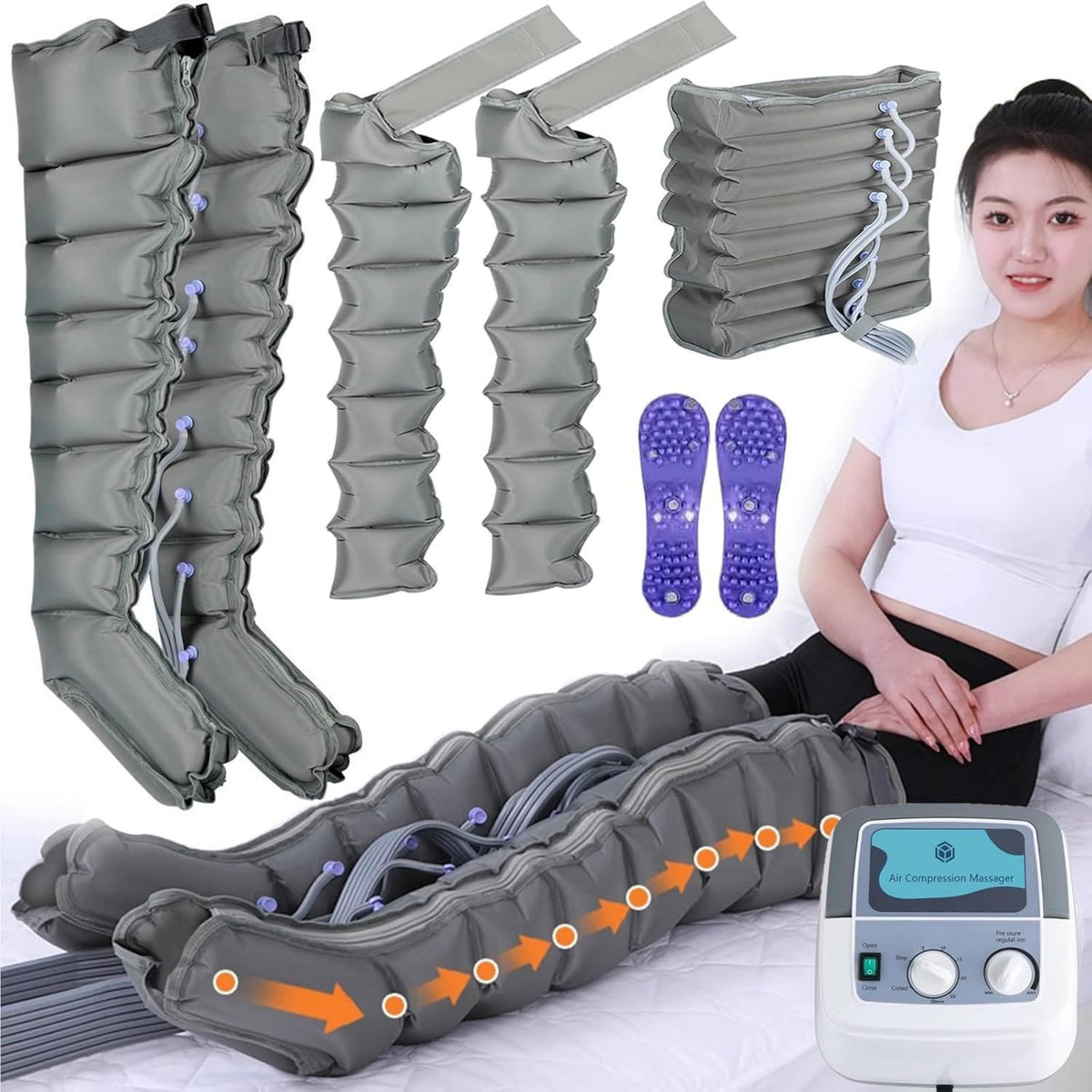 Elektrisches Massagegerät - für Arme und Beine, 6 Kammern