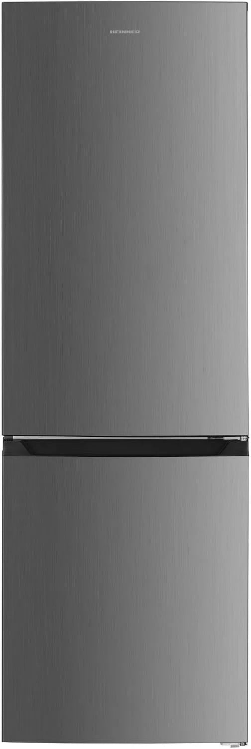 Kühl-Gefrierkombination HCNF-HM293INVxD, 293 L, 60 × 60 × 186 cm, Energieklasse D, No Frost, Inverter, Edelstahl, Kühlschrank mit Gefrierfach