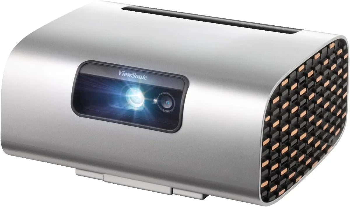 Projektor M10, tragbar, Beamer, Silber, ViewSonic M10 Tragbarer RGB Laser Smart Projektor mit Harman Kardon Lautsprecher