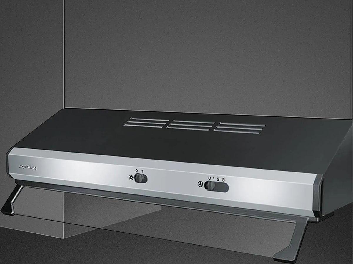 Smeg Dunstabzugshaube, Küchenhaube, Einbau, Cappa incasso Smeg Frontalino a vista